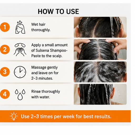 Sulsena Anti-Dandruff Shampoo-Paste 75ml Scalp Care Tube