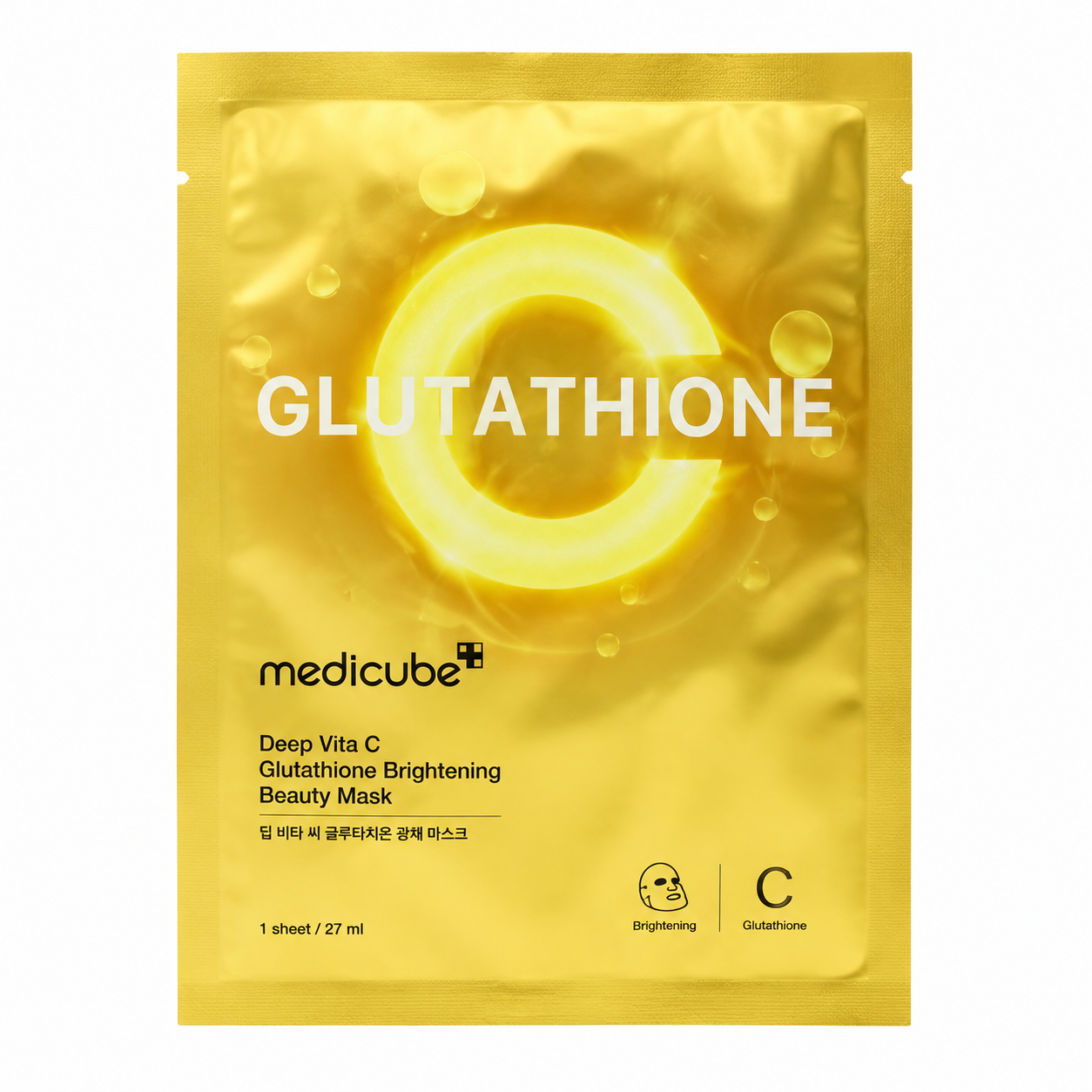 Medicube Deep Vita C Glutathione Brightening Sheet Mask 27ml