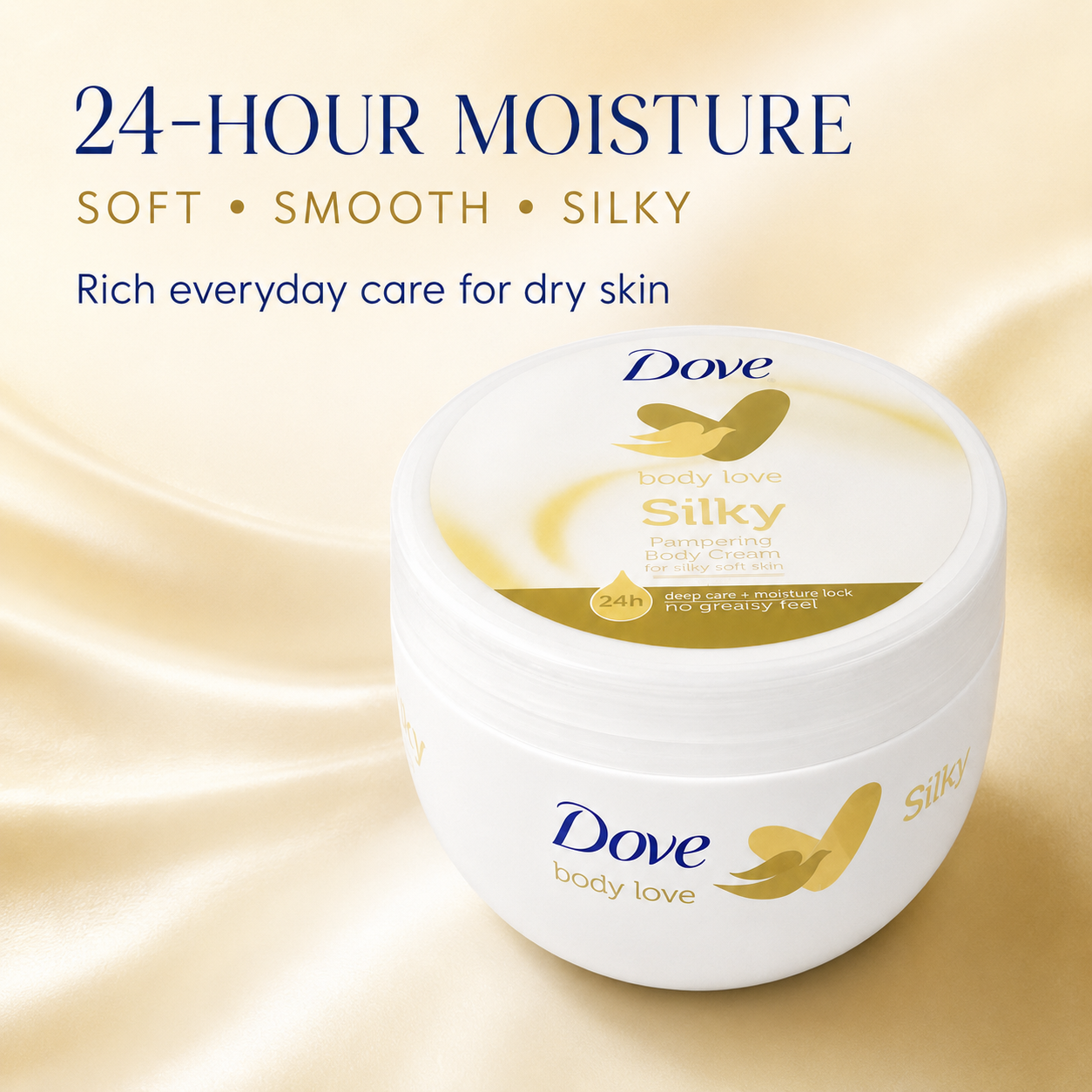 Dove Body Love Silky Pampering Body Cream – 300 ml