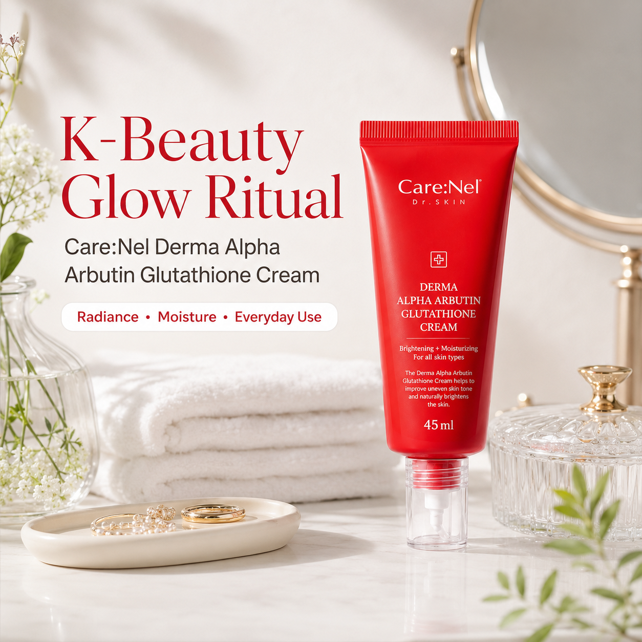 Care:Nel Derma Alpha Arbutin Glutathione Brightening Cream 45ml