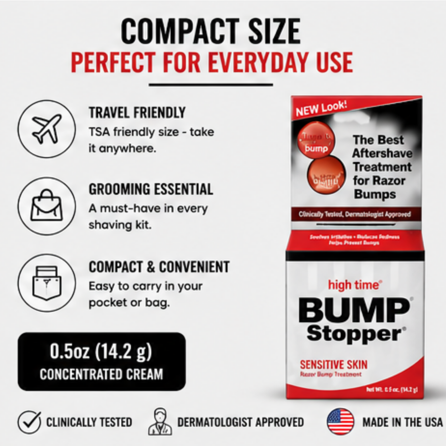 Bump Stopper Sensitive Skin Razor Bump Treatment 0.5oz