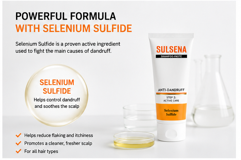 Sulsena Anti-Dandruff Shampoo-Paste 75ml Scalp Care Tube