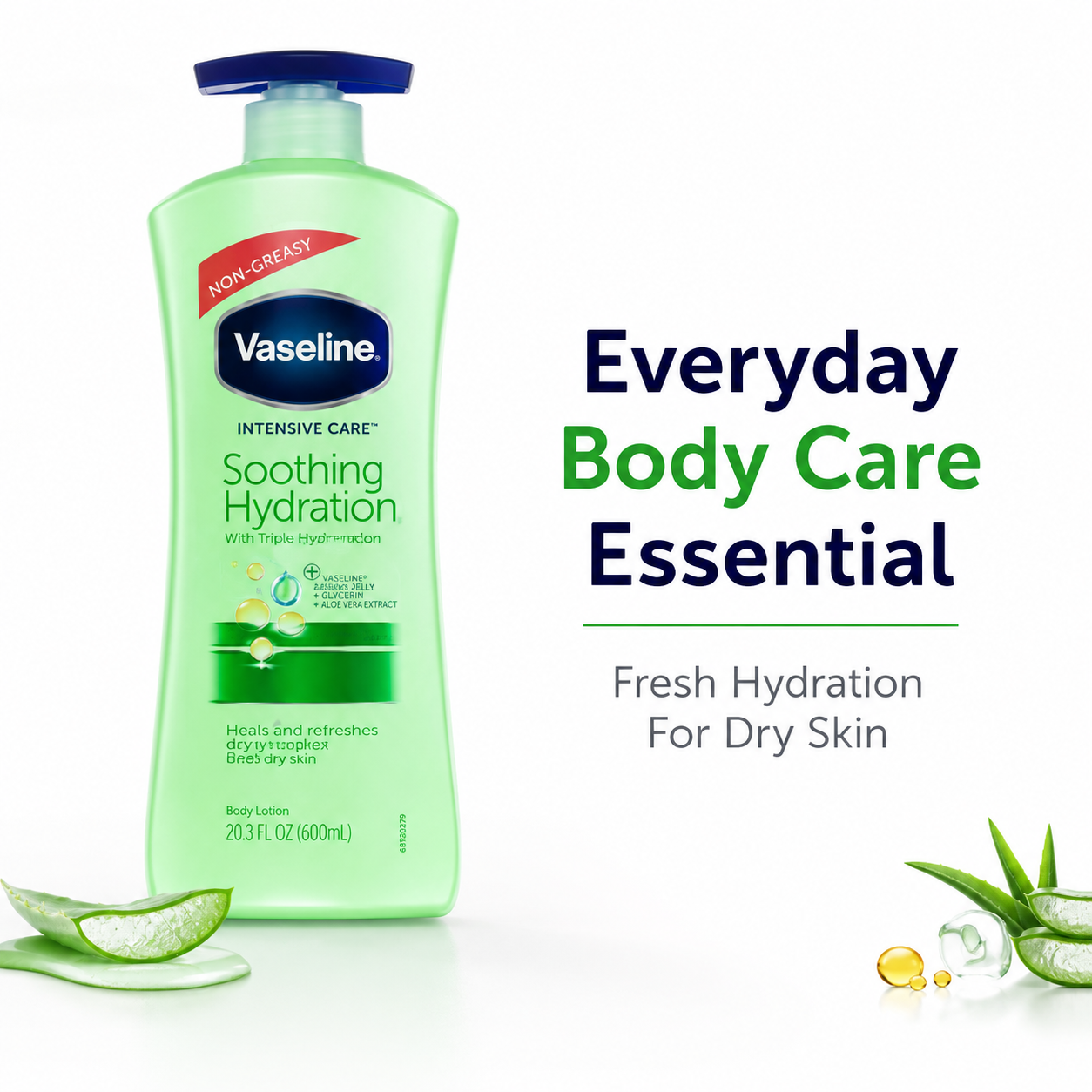 Vaseline Aloe Soothing Hydration Lotion 600ml