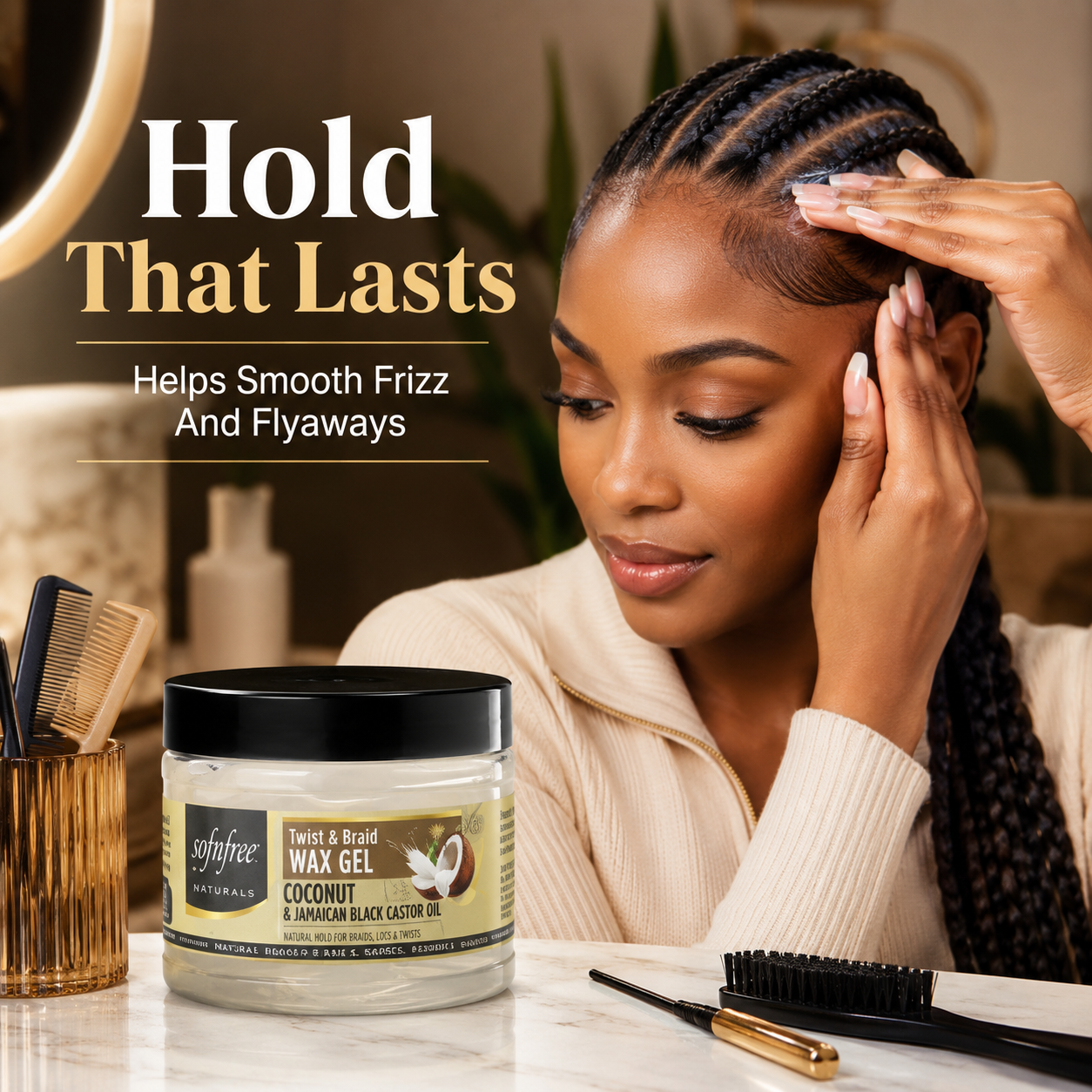 Sofnfree Twist & Braid Wax Gel 250ml