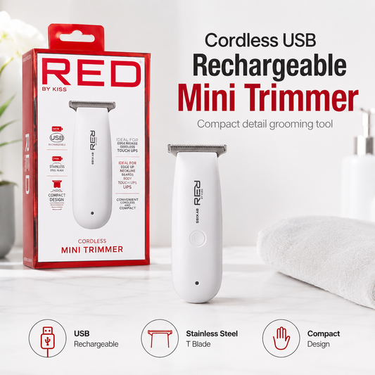 Red by Kiss Rechargeable Mini Trimmer