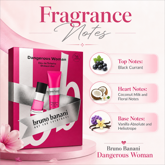 Bruno Banani Dangerous Woman EDT and Shower Gel Gift Set