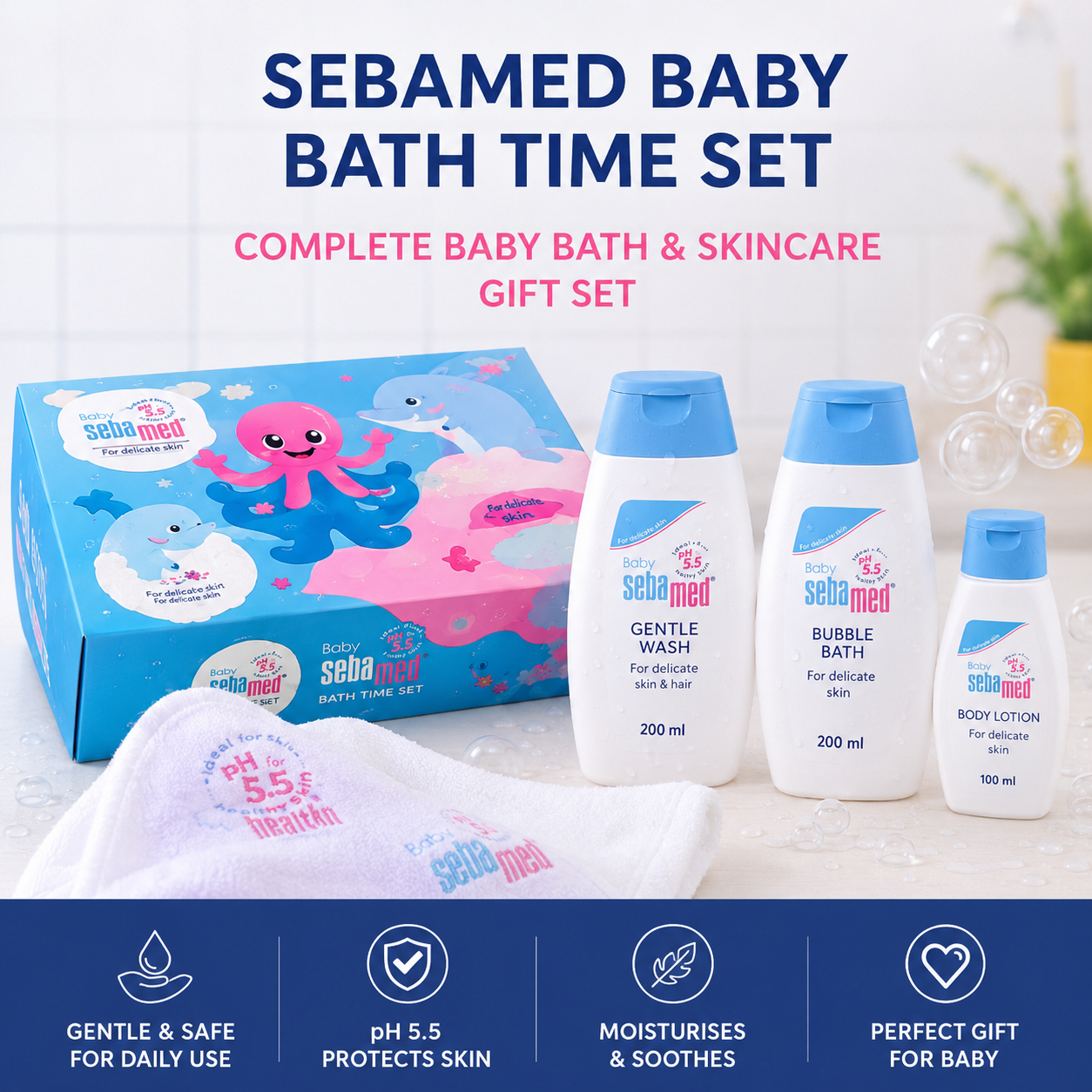 Sebamed Baby Bath Time Gift Set pH 5.5