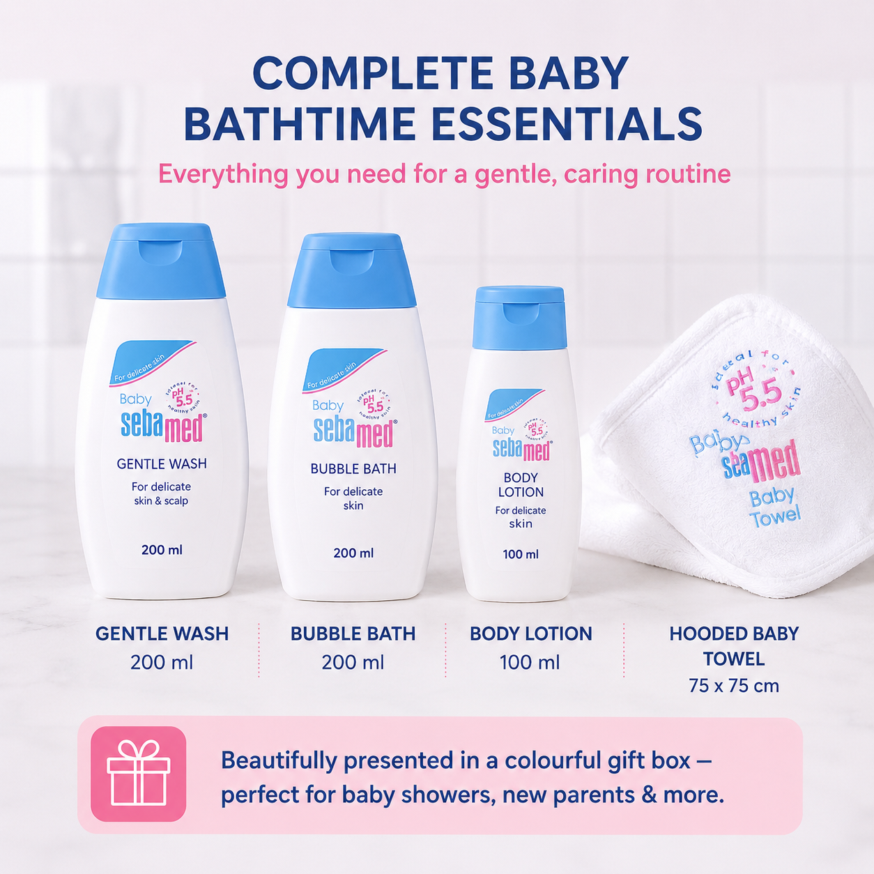 Sebamed Baby Bath Time Gift Set pH 5.5
