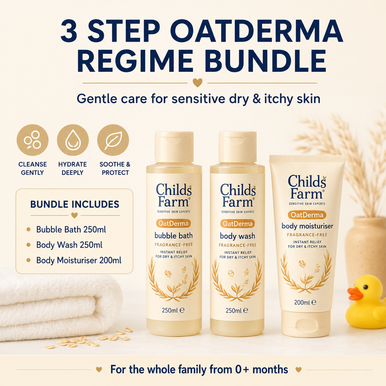 Childs Farm OatDerma 3-Step Skincare Bundle