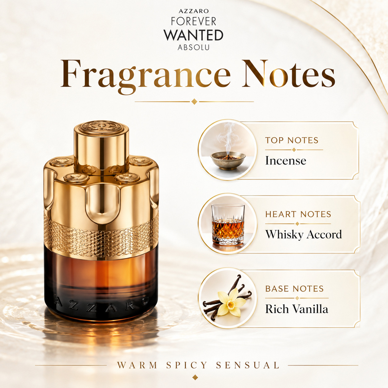 Azzaro Forever Wanted Absolu Eau de Parfum 50ml Men’s Fragrance