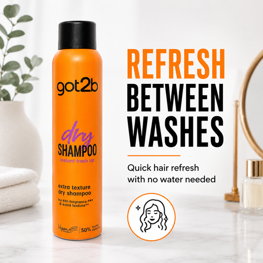 Got2b Extra Texture Dry Shampoo 200ml Duo Pack