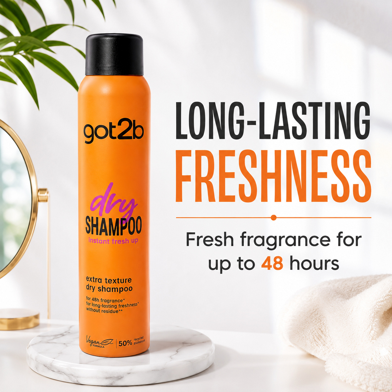 Got2b Extra Texture Dry Shampoo 200ml Duo Pack