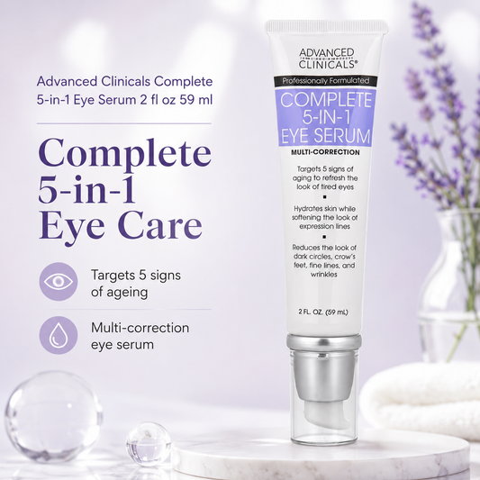 Advanced Clinicals Complete 5-in-1 Eye Serum 2 fl oz 59 ml