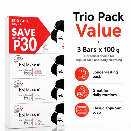 Kojie San Brightening Soap Trio 3 × 100g