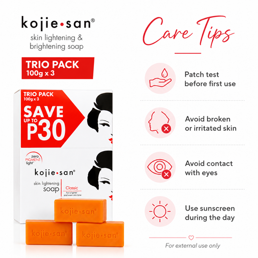 Kojie San Brightening Soap Trio 3 × 100g