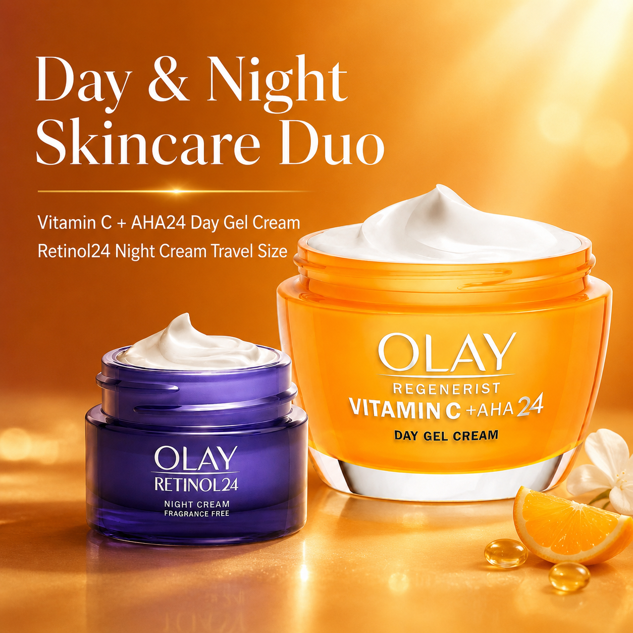 Olay Vitamin C & AHA24 Travel Size Face Cream Set