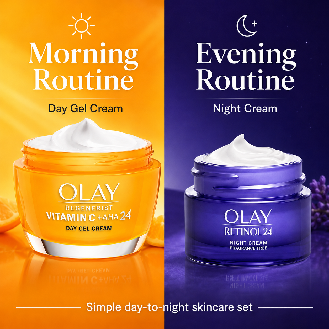 Olay Vitamin C & AHA24 Travel Size Face Cream Set