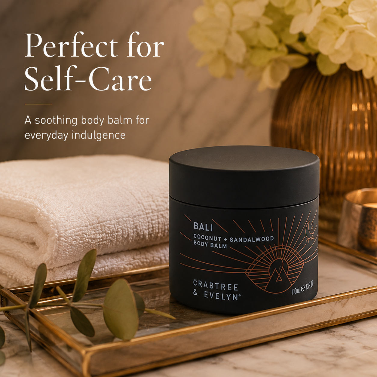 Crabtree & Evelyn Bali Coconut and Sandalwood Body Balm 100ml Luxury Body Care Gift