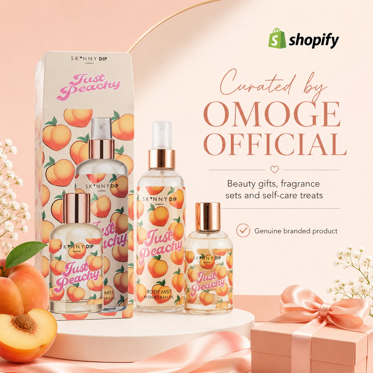 Just Peachy by Skinny Dip Fragrance Gift Set