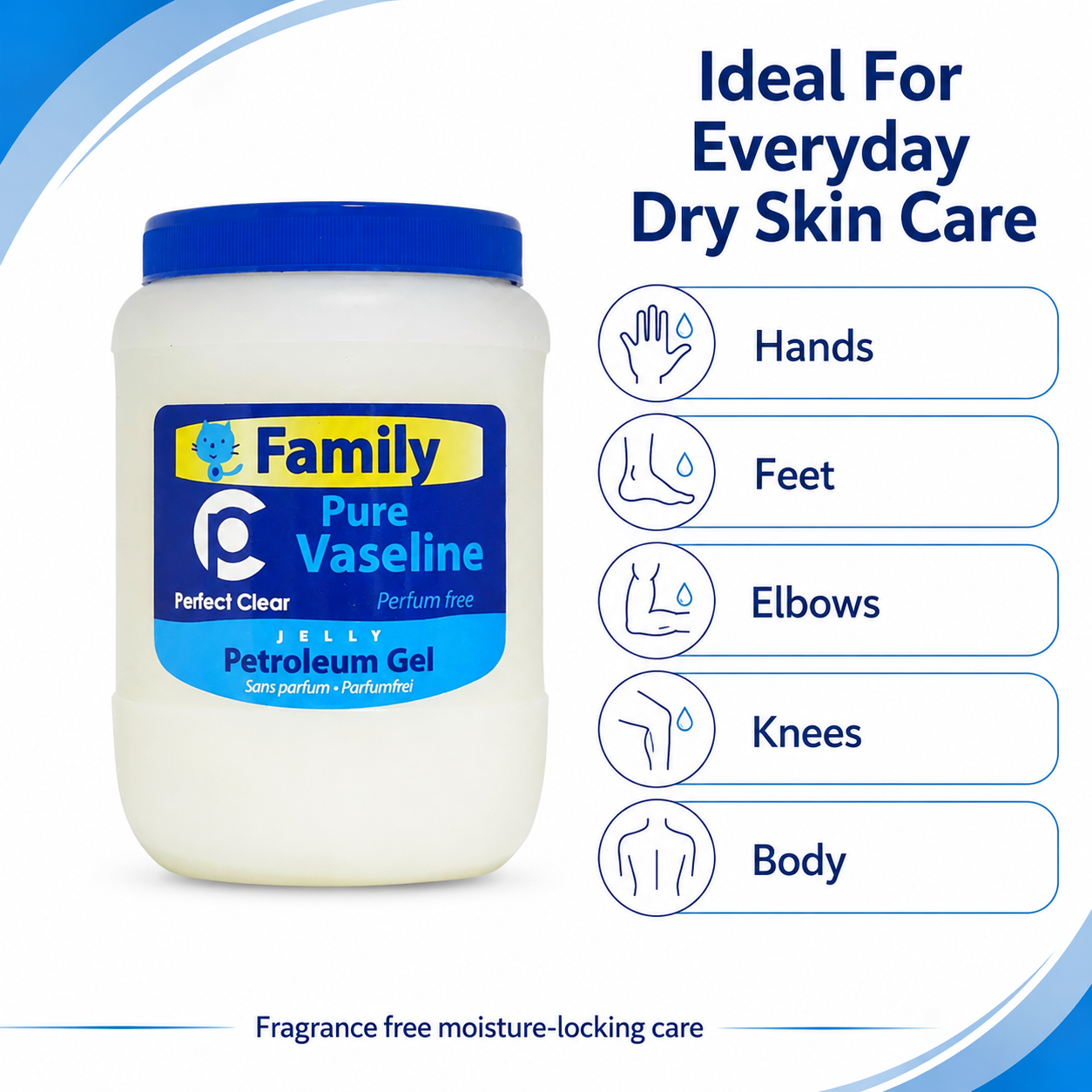 OMOGE PURE Petroleum Jelly 1kg – Fragrance Free Barrier Balm