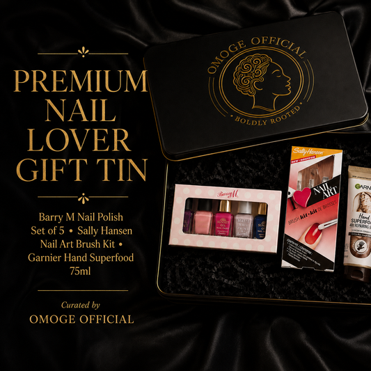 OMOGE OFFICIAL Nail Lover Gift Tin – Barry M, Sally Hansen & Garnier Set