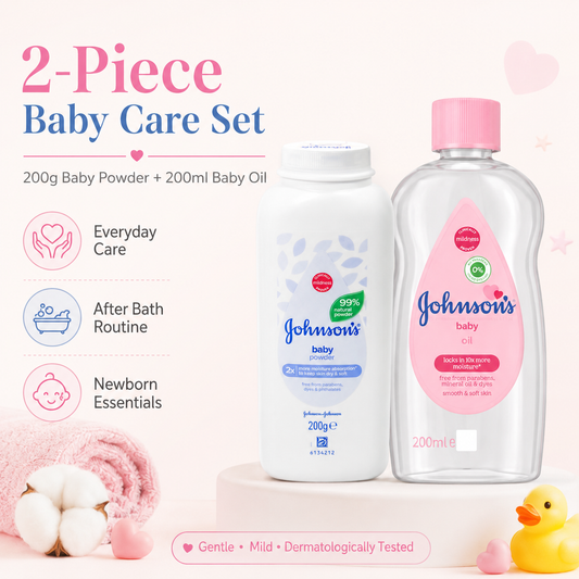 Baby Oil and Powder Newborn Care Set