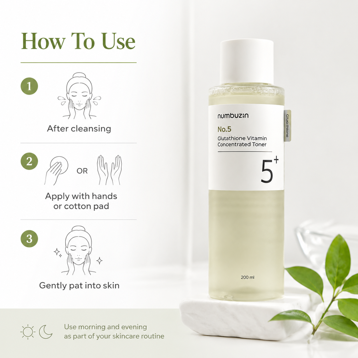 Numbuzin No.5 Glutathione Vitamin Concentrated Toner 200ml