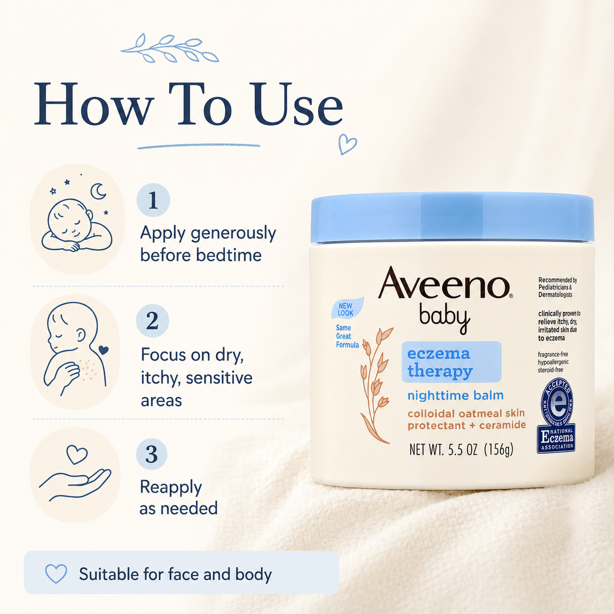 Aveeno Baby Eczema Therapy Moisturizing Cream