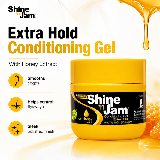 Shine ’n Jam Conditioning Gel Extra Hold with Honey Extract 4oz