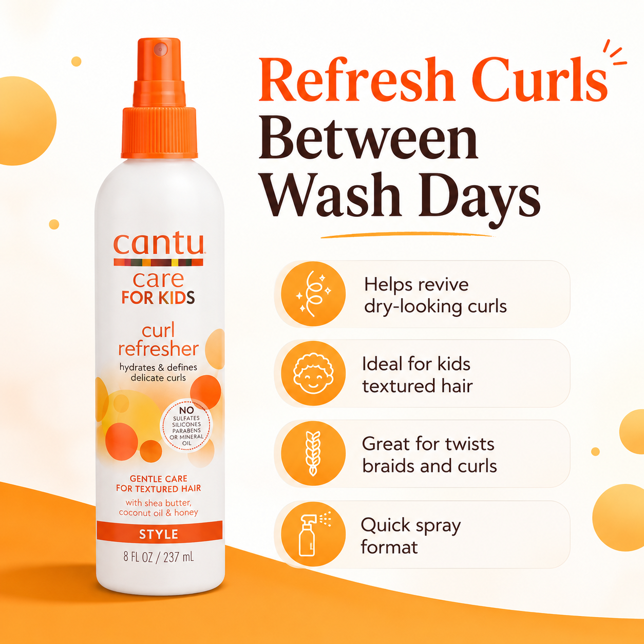 Cantu Care for Kids Curl Refresher Spray 237ml