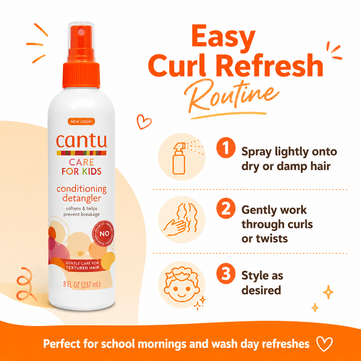 Cantu Care for Kids Curl Refresher Spray 237ml