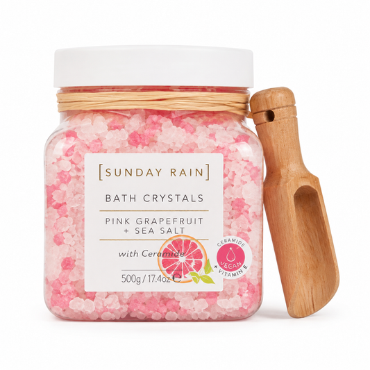 Sunday Rain pink grapefruit and sea salt bath crystals 500g