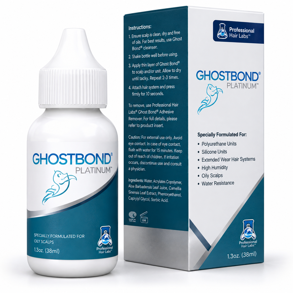 Ghost Bond Platinum wig and hair system adhesive 38ml