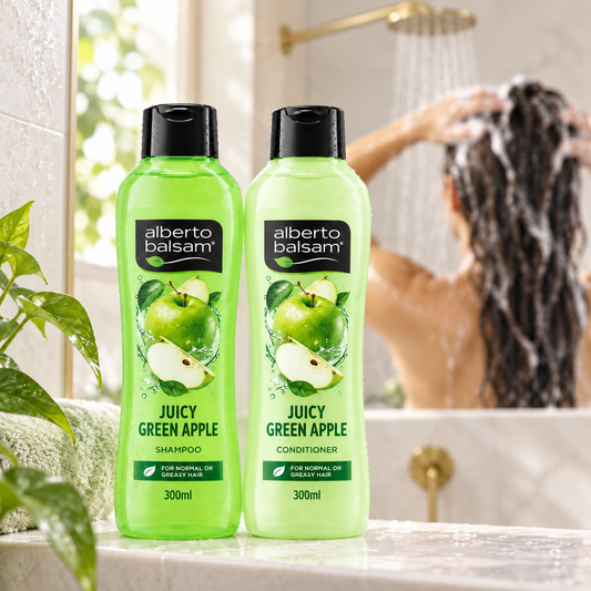 Alberto Balsam juicy green apple shampoo and conditioner set