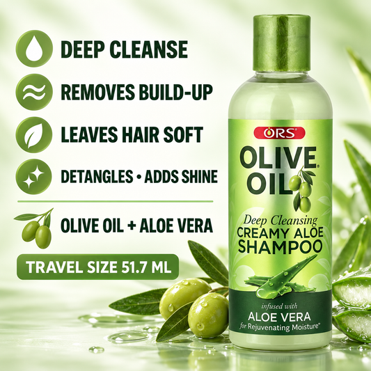 ORS Olive Oil creamy aloe shampoo travel size