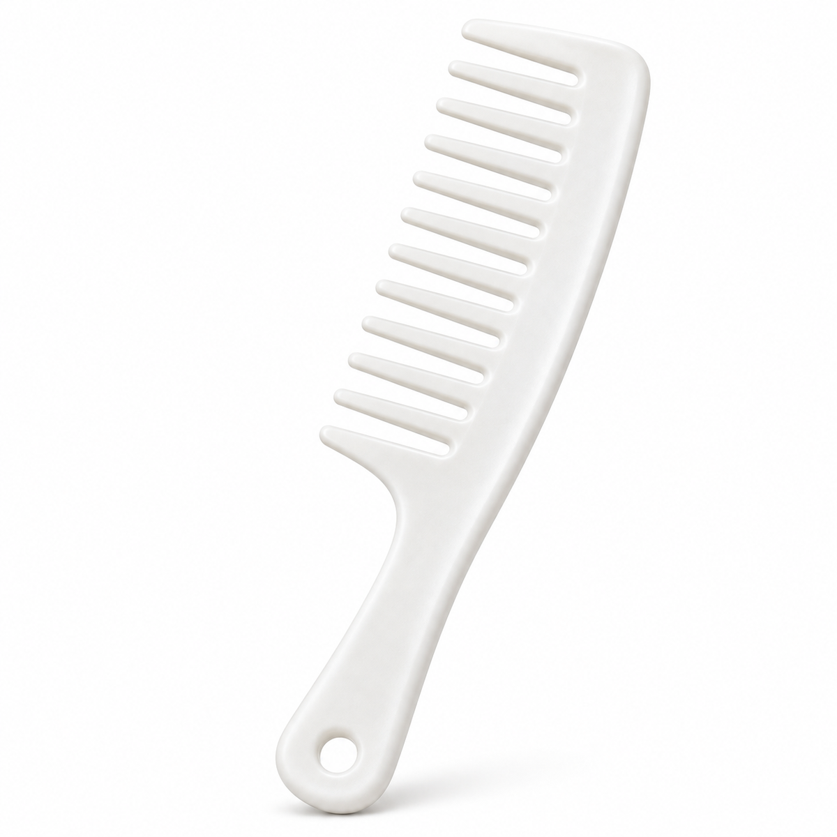 OMOGE HAIR white wide-tooth detangling comb