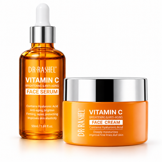 Dr Rashel vitamin C serum and face cream duo