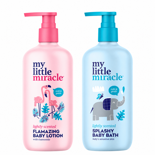My Little Miracle baby bath and lotion set 2 x 500ml