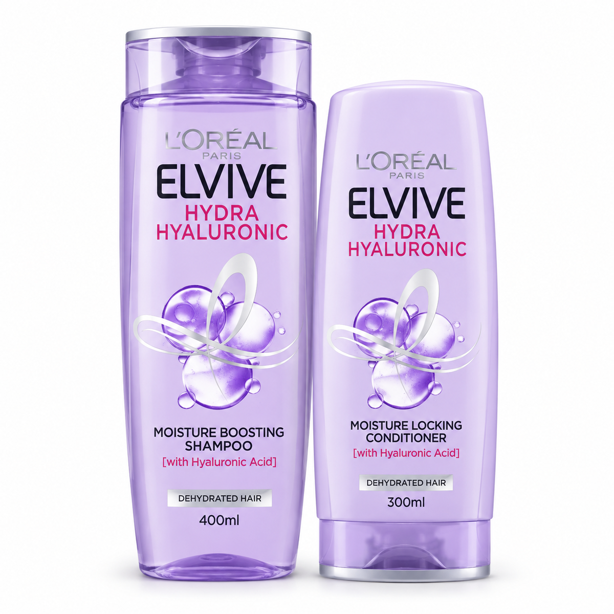 L'Oréal Elvive Hydra Hyaluronic shampoo 400ml and conditioner 300ml