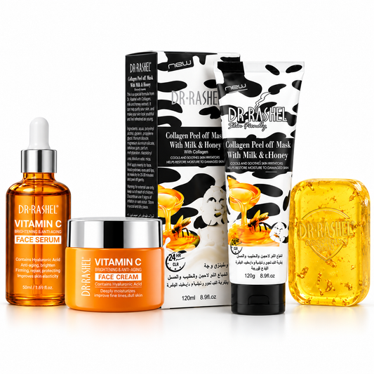 Dr Rashel vitamin C and collagen 4 piece skincare set