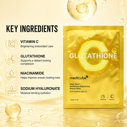 Medicube Deep Vita C Glutathione Brightening Sheet Mask 27ml