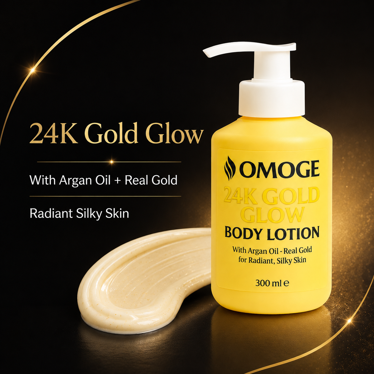 OMOGE 24K Gold Glow Body Lotion 300ml