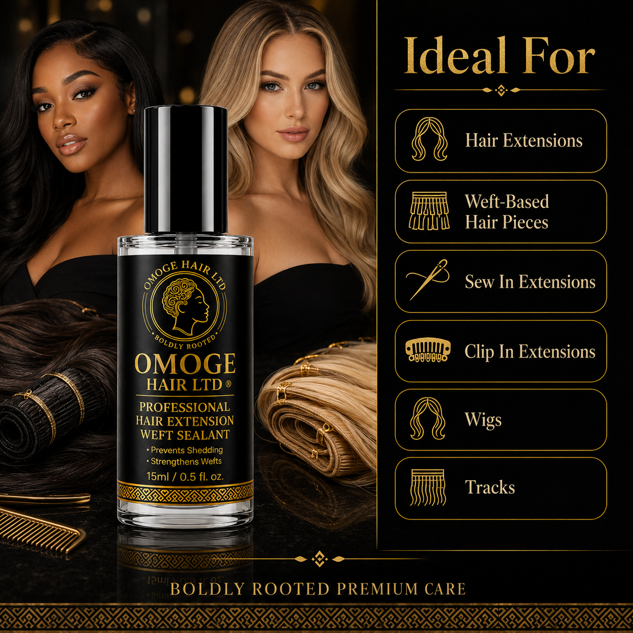 OMOGE HAIR LTD Professional Hair Extension Weft Sealant