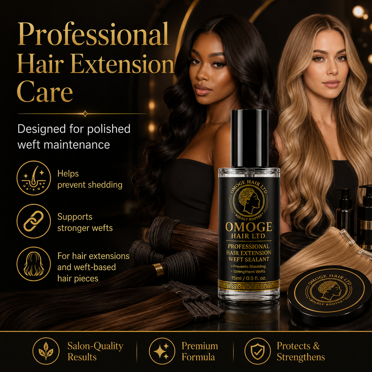 OMOGE HAIR LTD Professional Hair Extension Weft Sealant
