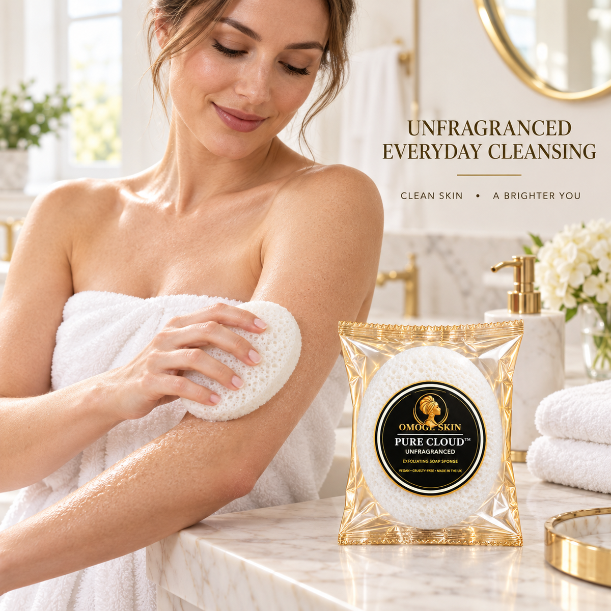 Pure Cloud exfoliating soap sponge – view 2