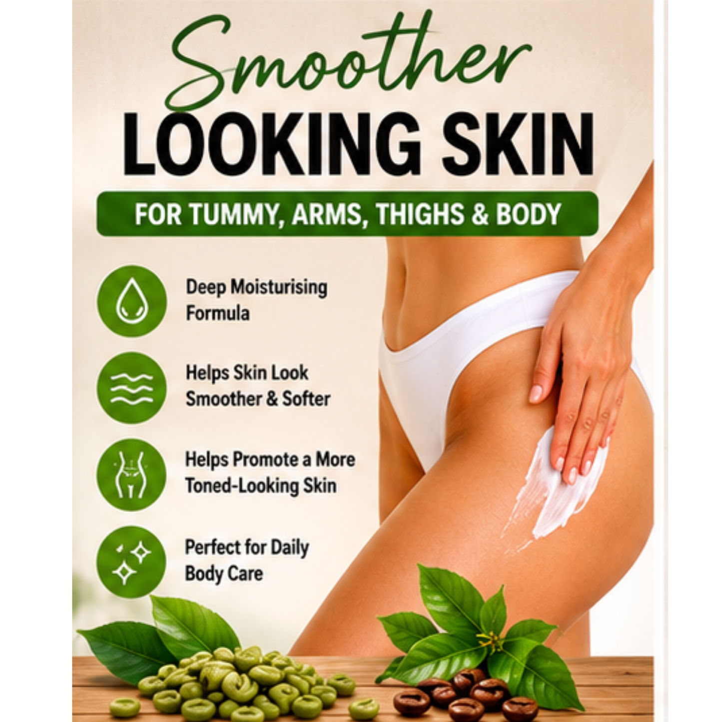 Advanced Clinicals Green Coffee Bean Thermo-Firming Body Cream 454g