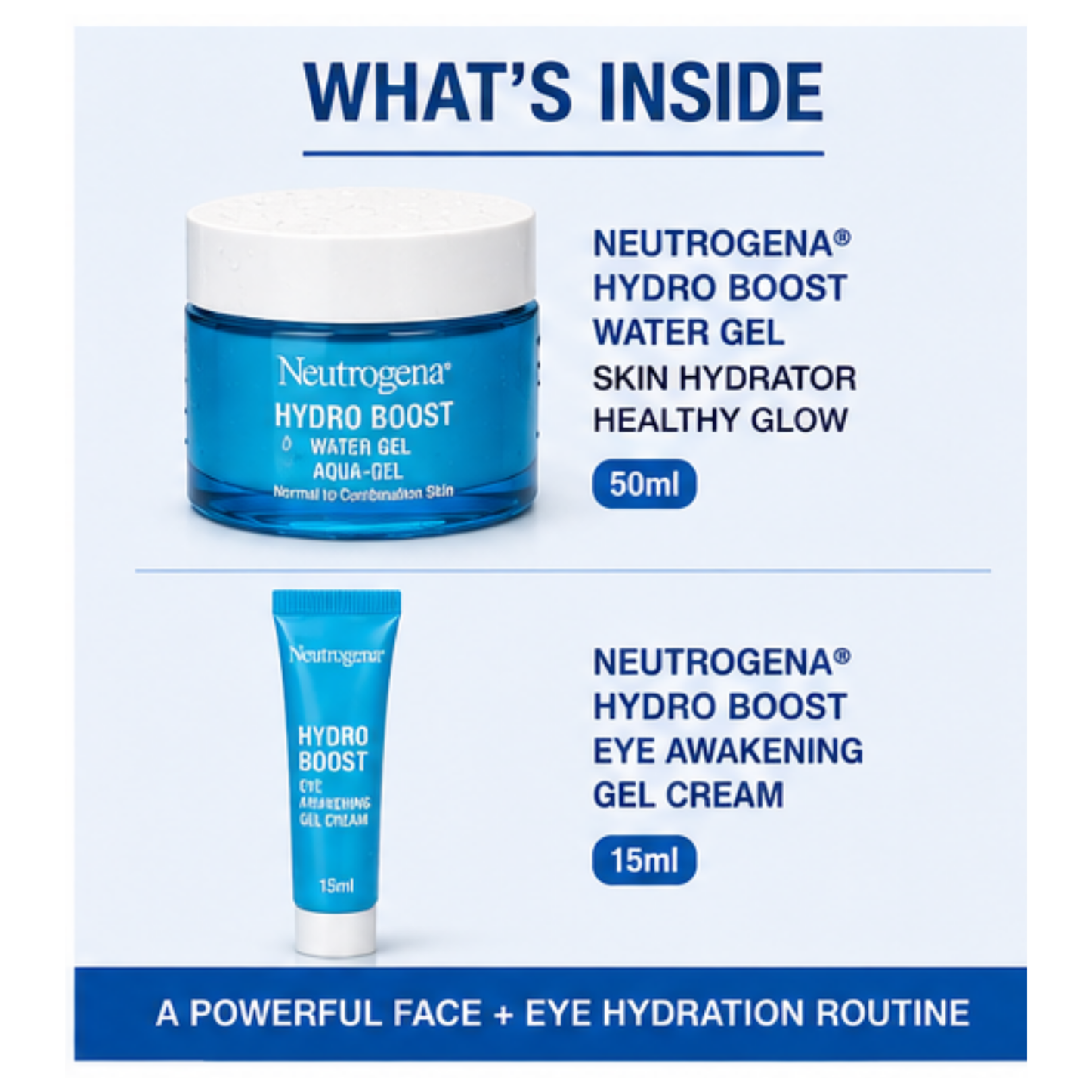 Neutrogena Hydro Boost Water Gel and Eye Gel Cream Hydration Duo