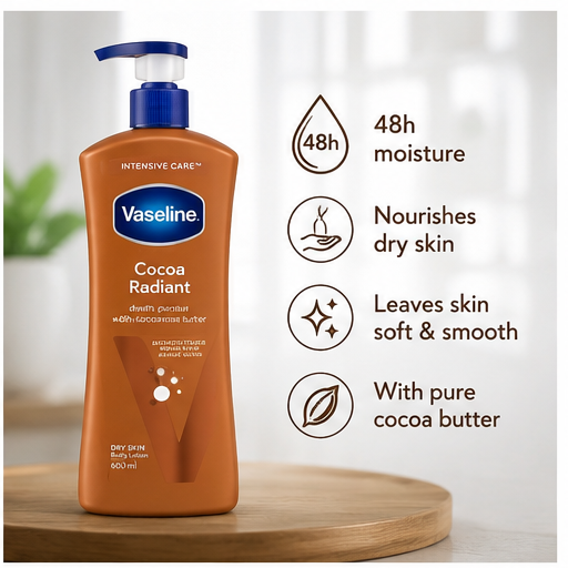 Vaseline Cocoa Radiant Body Lotion 600ml